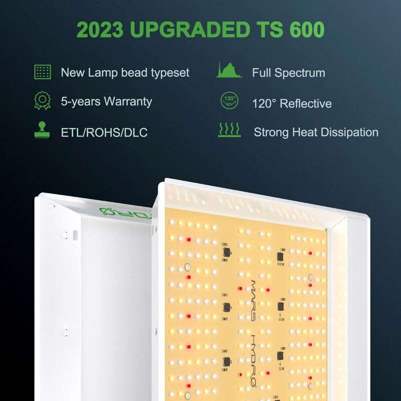 MARS HYDRO TS 600 FULL SPECTRUM 100W LED GROW LIGHT Features