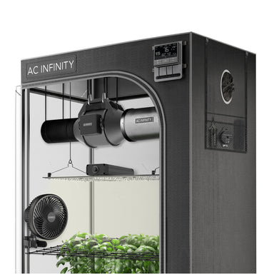 AC INFINITY Advance Grow Tent System 2x4, 2-Plant Kit, WiFi-Integrated Controls to Automate Ventilation, Circulation, Full Spectrum LED Grow Light Media 1 of 8 Front View