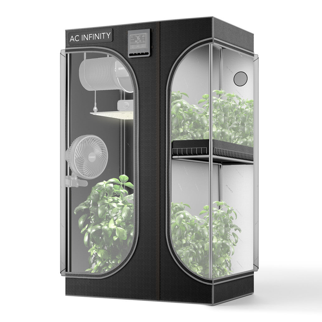 grow tent canvas CLOUDLAB 632D, 2-in-1 Advance Grow Tent 3x2, 2000D Mylar Canvas, 36" x 24" x 72"