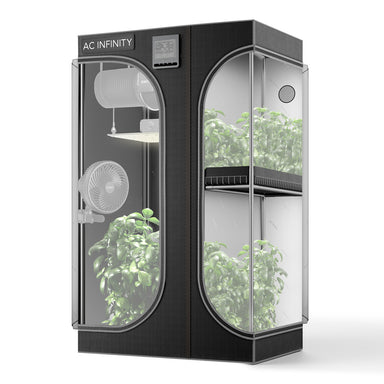 AC INFINITY CLOUDLAB 632D, 2-IN-1 ADVANCE GROW TENT 3X2, 2000D MYLAR CANVAS, 36" X 24" X 72" Front View