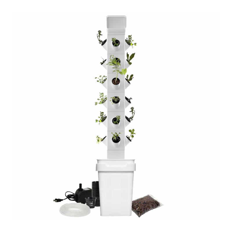 EXO Exotower Vertical Hydroponic Garden Tower 24 Plant Home Kit