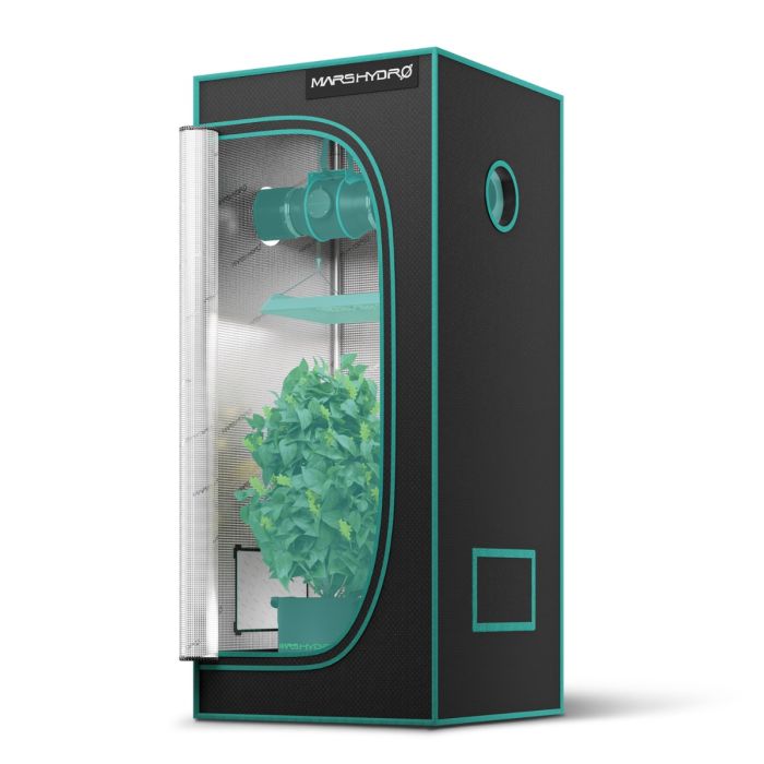 2x2 tent in cm Mars Hydro 2' 4" x 2' 4" x 5' 4" (70cm x 70cm x 160cm) Indoor Grow